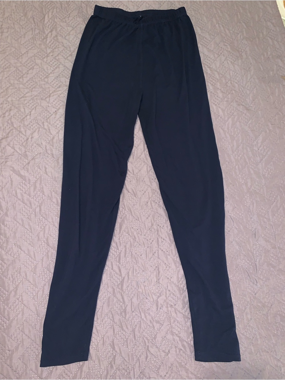Women's Black Stretch Leggings with Elastic Waistband - Classic Fit
